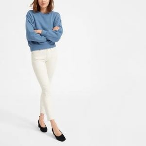 Everlane mid-rise skinny jean in Bone, 24 ankle